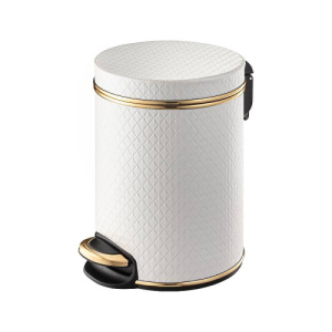 Ведро для мусора золотое 5 л GERALIS V-NCWG-B