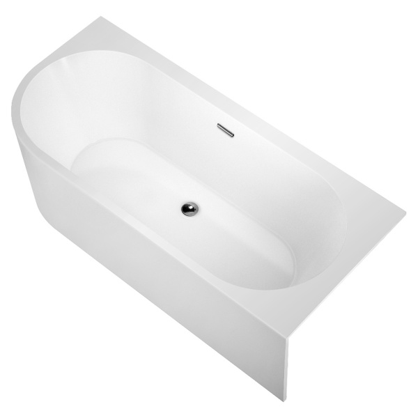 Акриловая ванна AVS Санья 180x85 R белая, с донным клапаном
