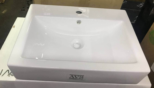 Раковина AVS Art basin 801-0213-60GW 60х43 белая