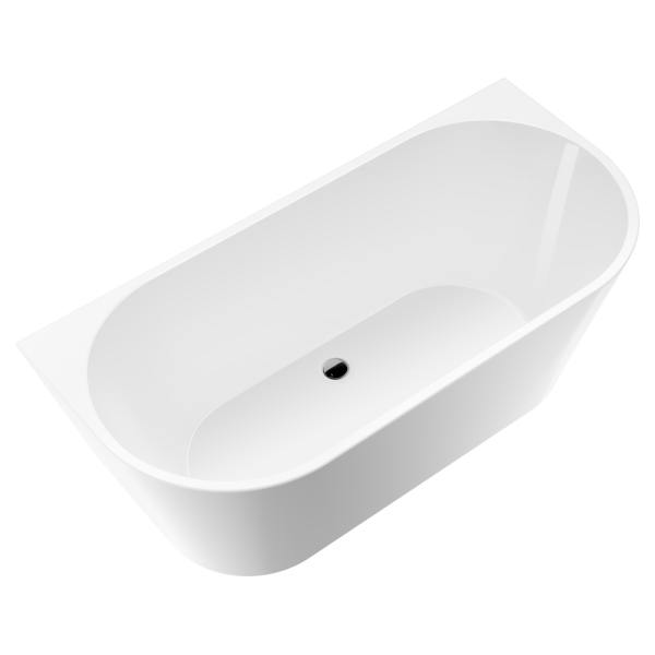 Акриловая ванна AVS Фрея 160x75 белая с донным клапаном