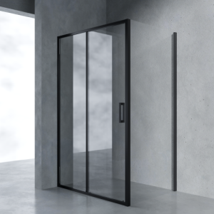 Душевой уголок AVS Вектор 120x90 профиль черный матовый, стекло прозрачное
