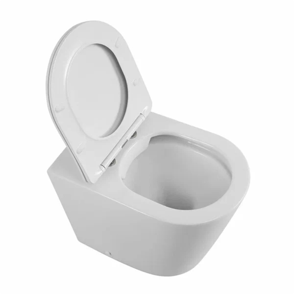 BB1003CBR/SC Унитаз приставной БЕЗОБОДКОВЫЙ с сиденьем FLAY-R BELBAGNO