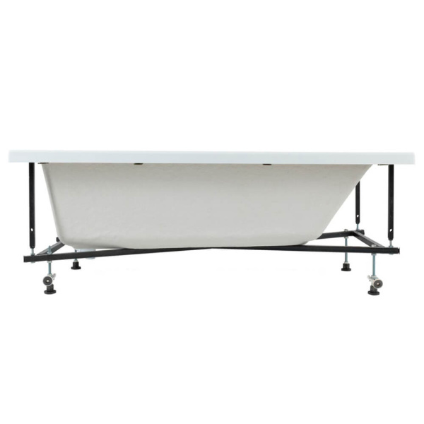 Акриловая ванна Aquanet Bright 165x70 белая c каркасом и экраном