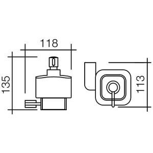 Дозатор жидкого мыла Allom Schein 222DS-R Дозатор жидкого мыла Allom Schein 222DS-R