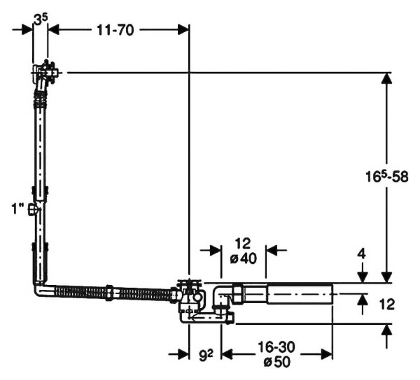 Слив-перелив 1280*700 Geberit 150.525.21.1