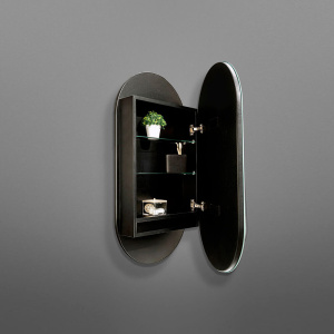 Зеркальный шкаф 50x100 AVS 815-SH/B/5001000/LED/S/Р