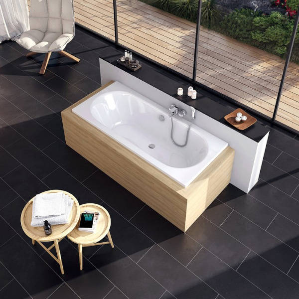 Акриловая ванна Excellent Oceana Slim 170x75 белая без каркаса