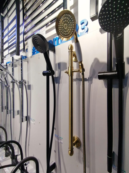 КОМПЛЕКТ Душевая cтойка+ ручной душ+ шланг БРОНЗА ESKO