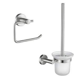 Набор Accoona 121 нержавеющая сталь Бумагодержатель открытый+Ершик