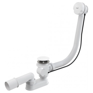 A51BM Сифон д/ван автомат d70 белый ALCAPLAST