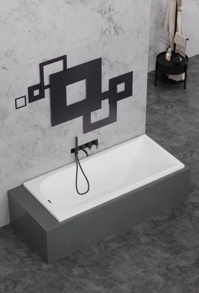 Акриловая ванна Alba Spa Impero 180х80 белая, без ножек