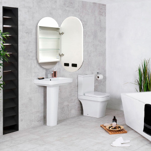 Зеркальный шкаф 500x1000 AVS-SH/W/5001000/LED/S/Р