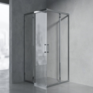 Душевой уголок AVS Куб 100x100 см профиль хром, стекло прозрачное