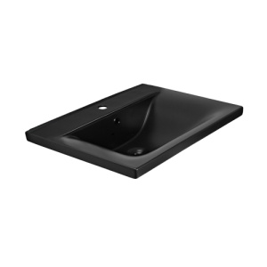 Раковина мебельная AVS Вариант 61x46 черная матовая
