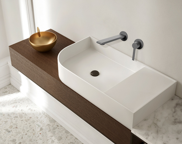 Смеситель для раковины AVS Elegant 811-402-GM оружейная сталь