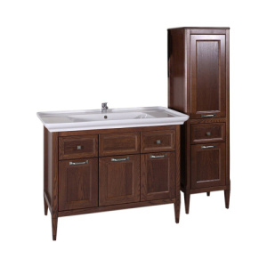 Тумба с раковиной ASB-Woodline Гранда 105 антикварный орех