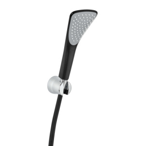 KLUDI FIZZ Душевой гарнитур для ванны 1S, чёрный матовый/хром 6765087-00