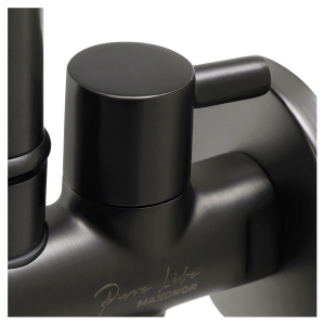 Гигиенический душ с краном Maxonor PL6501-9 оружейная сталь Гигиенический душ с краном Maxonor PL6501-9 оружейная сталь