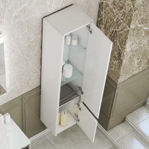 Тумба 900 1ящ + Пенал Белый мат Hanna DIBORG