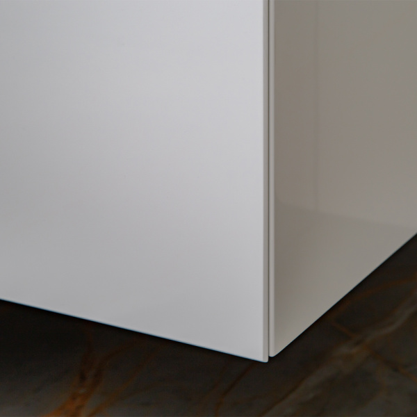 Тумба с раковиной AVS Гармония 100 белая (раковина 01 черная матовая)