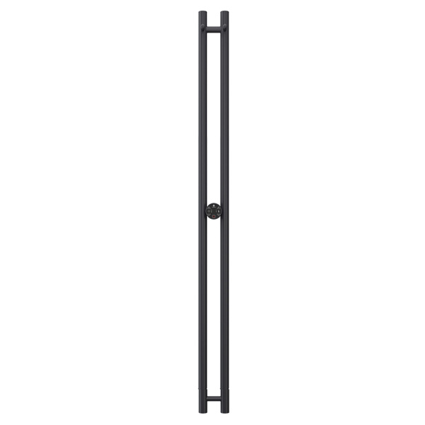 Полотенцесушитель электрический Terminus Duo Круг 160x11,4 чёрный матовый