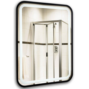 Зеркало с подсветкой AVS Отарио 60х80 см, черное