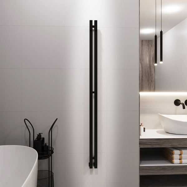 Полотенцесушитель водяной Grota Corsa 8x150 черный матовый