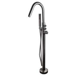 Смеситель для ванны с душем Maxonor Pure Life Genius PL3098-9 напольный, пепельный