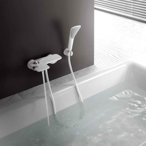 KLUDI FIZZ Душевой гарнитур для ванны 1S, белый хром 6765091-00