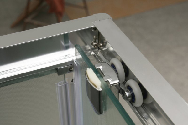 Душевой уголок BelBagno Uno UNO-195-AH-2-100/80-P-Cr 100х80 профиль хром, стекло рифленое