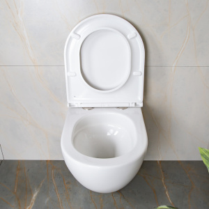 Унитаз подвесной AVS Атлант безободковый, белый