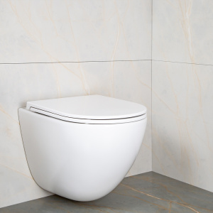 Унитаз подвесной AVS Атлант безободковый, белый