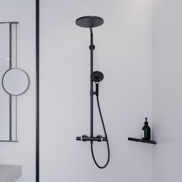 Душевая стойка Hansgrohe Raindance Select S 27633670 черный матовый Душевая стойка Hansgrohe Raindance Select S 27633670 черный матовый