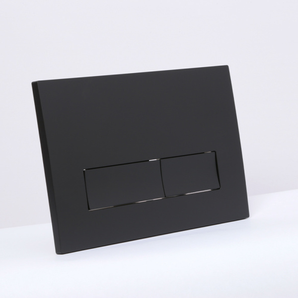 Набор AVS 2в1: Инсталляция для унитаза 809-0001-7732C + Клавиша смыва 809-0011-MB черная матовая, прямоугольные кнопки