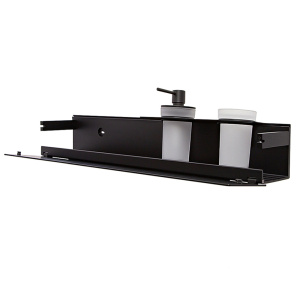 Полка AVS King, 65 см, черный матовый, с дозатором и стаканом Полка AVS King, 65 см, черный матовый, с дозатором и стаканом