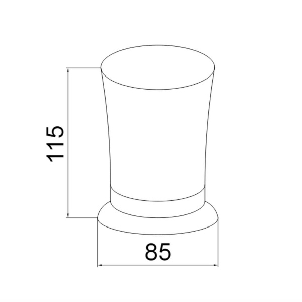 10412 Настольный стакан золото Boheme