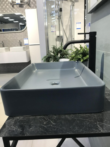 Раковина AVS AVS-82174-MDG 60х40,5 серая