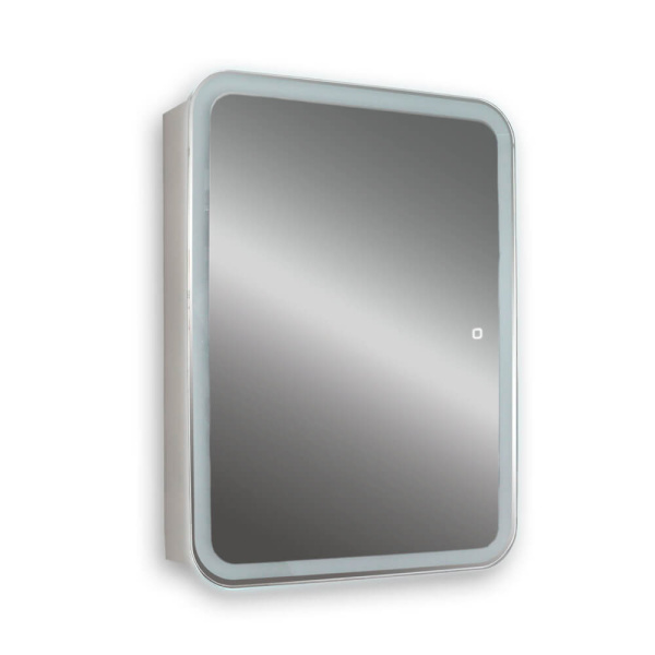 Зеркальный шкаф 50x75 AVS 815-FF/W/500750/LED/S/Р