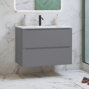 Тумба с раковиной ZOV Дион 80 платина