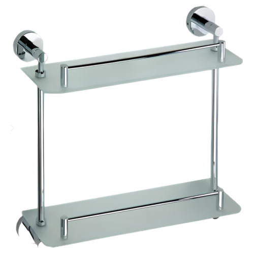 Полочка стеклянная двойная Omega ... Полочка стеклянная двойная Omega ...