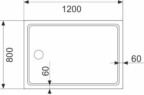 Душевой уголок 120x80 AVS Фаворит профиль хром, стекло прозрачное 803-0025-195-1280-CR-T
