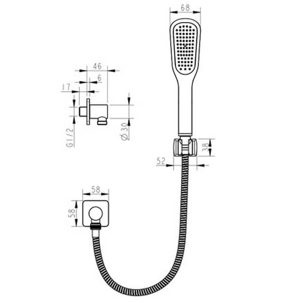 Душевая система Ursus Lemark LM7222BL