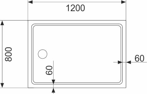 Душевой уголок 120x80 AVS Квант Квадро профиль хром, стекло прозрачное 803-0017-195-1280-CR-T