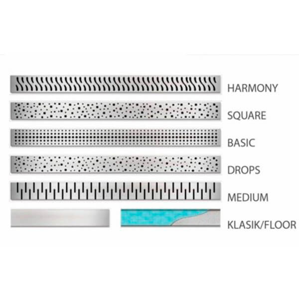 Водоотводящий желоб 650 Klasik/Floor MCH с сеточками CH 650/50 KN сет