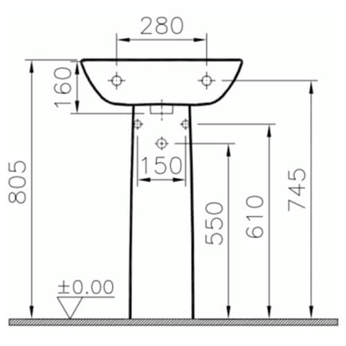 Пьедестал S20 Vitra 5529B003-0156