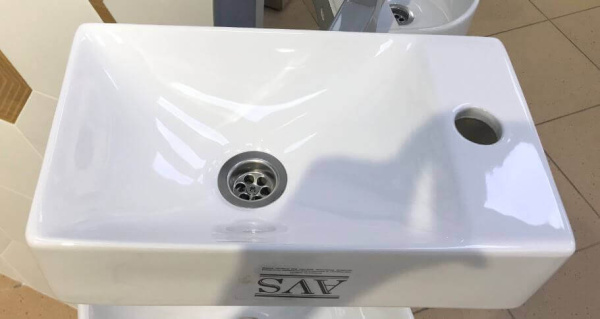 Раковина подвесная 37,5х21,5х9,5 Art Basin AVS 801-0203-38L-GW