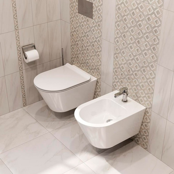 PLM.bidet.02 Биде подвес Белый гл Plaza Modern KERAMA MARAZZI