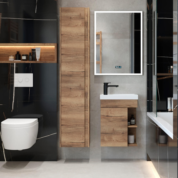Тумба 45 с раковиной Фостер Дуб Веллингтон Бёрн BRIZ 238 03-18045-06Н