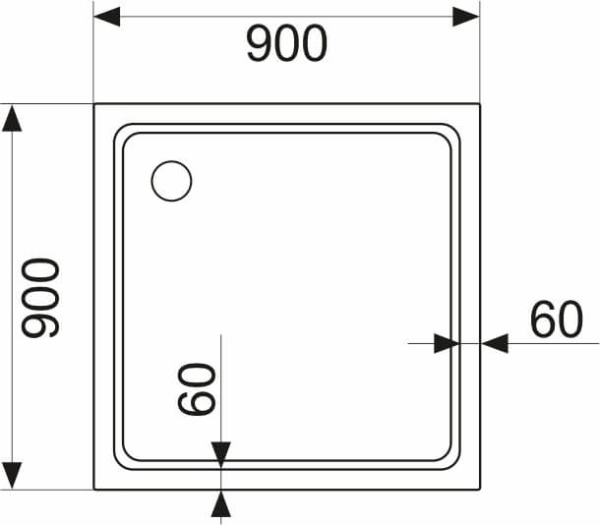 Душевой уголок 90x90 AVS Фаворит профиль хром, стекло прозрачное 803-0025-195-9090-CR-T