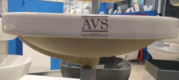 Раковина 60х40х17 Art Basin AVS 801-0233-60GW